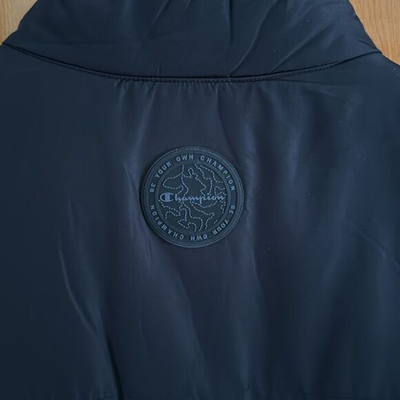 Black Puffer Vest Mens 2XL Champion Zip Pockets - Picture 8 of 8